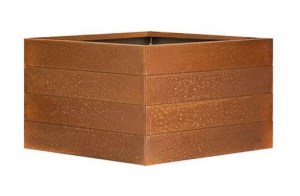 Modulaire Bloembak Corten 56cm Hoog, Stel Zelf Uw Bloembak Samen! A. van Elk BV